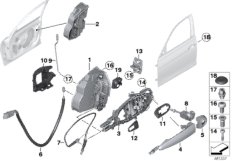 Система замков передней двери