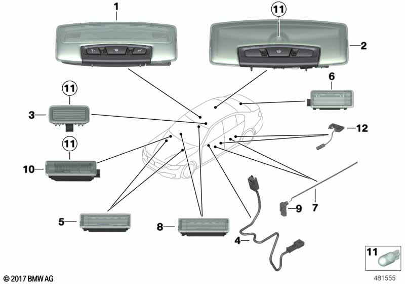 Различные огни