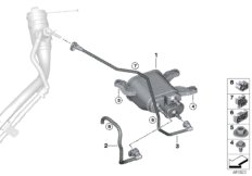Фильтр с акт.углем/вентил.с.подачи топл.