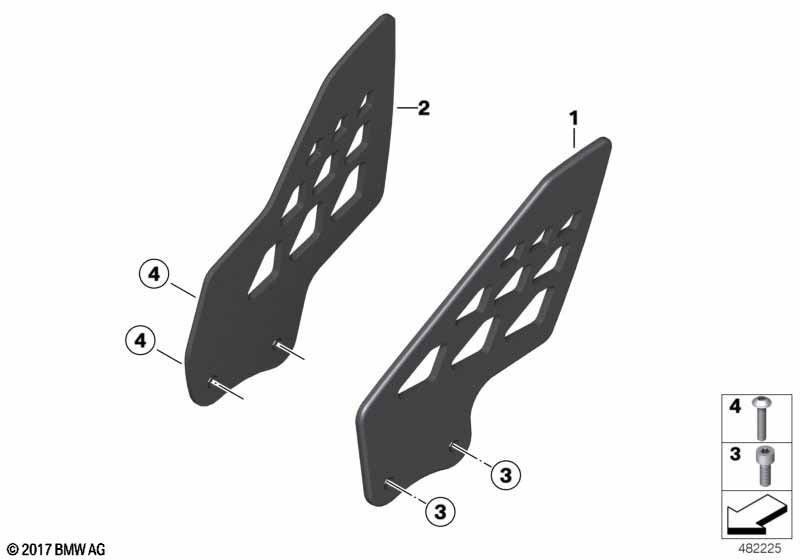 Слайдер для защ. пяточной ч. HP карбон