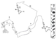Трубопровод тормозного привода Зд