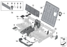 Накладки заднего сиденья 3-го ряда