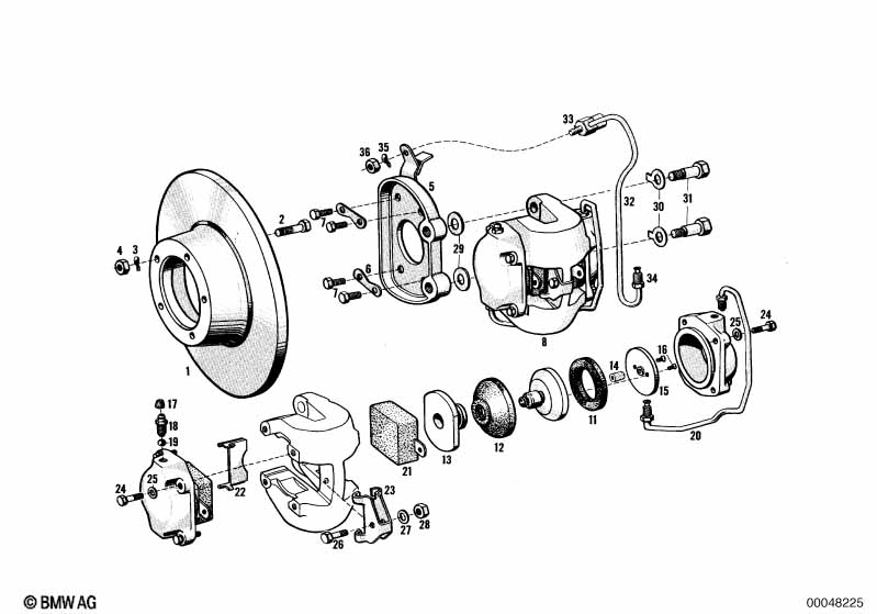 Тормозной механизм переднего колеса