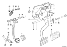 Опорный кронштейн педали