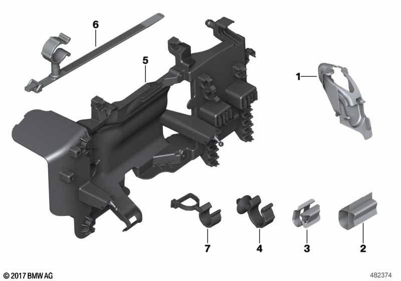 Элементы крепления жгута проводов