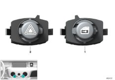 Перекл.ав.свет.сигналы / центр.замок