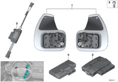 Электр.блок в рул.колесе и 2-поз.пер.