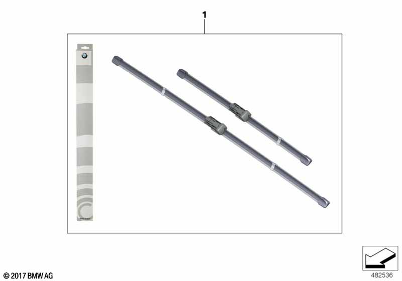 Комплект щеток стеклоочистителя