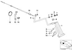 Привод педали акселератора/тросик ПР