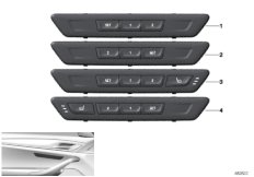 Функции сиденья со стороны водителя