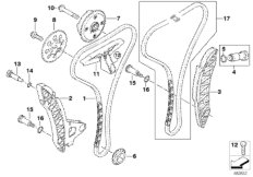 Приводная цепь механ.газораспределения