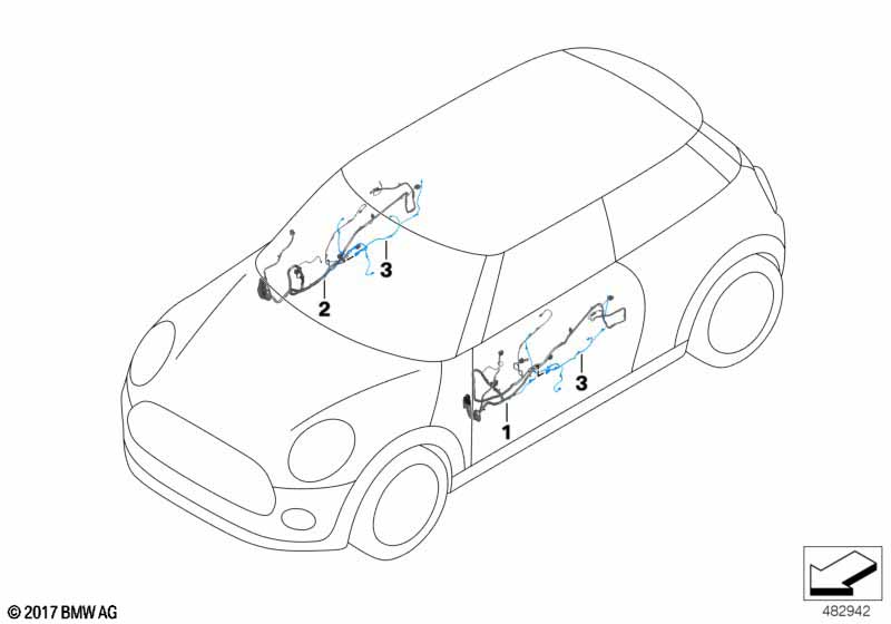 Жгут проводов двери