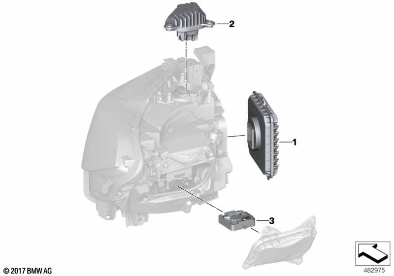 Электронные компоненты фары