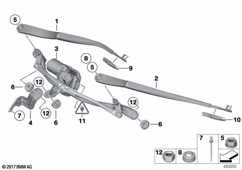 Детали стеклоочистителя