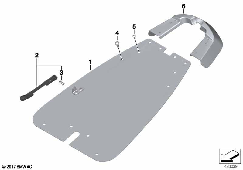 Пластина крепл.и накладка для спецавтом.