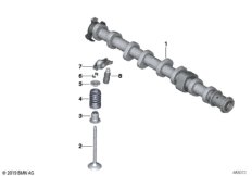 Распредвал управления выпускн.клапанами