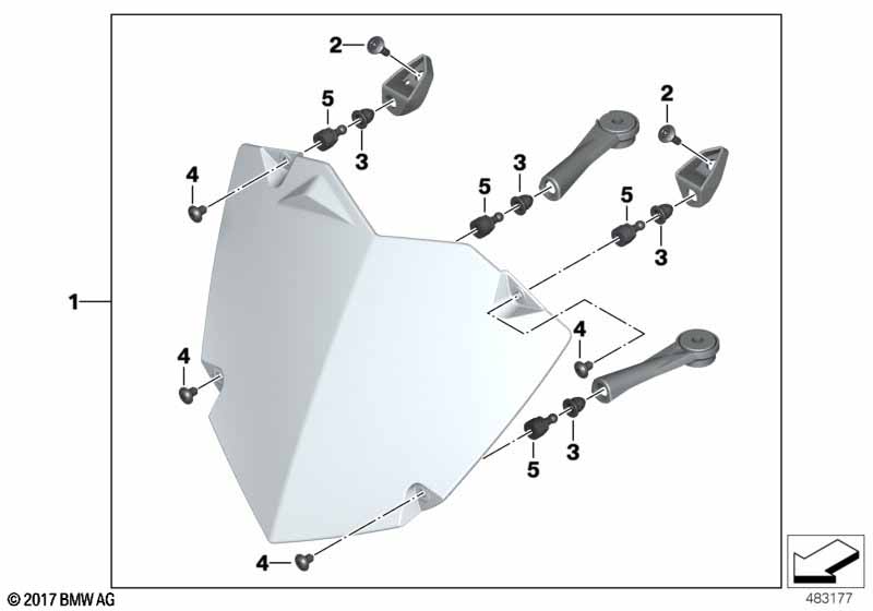 К-т защитного кожуха фары
