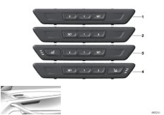 Функции сиденья сторона пассажира