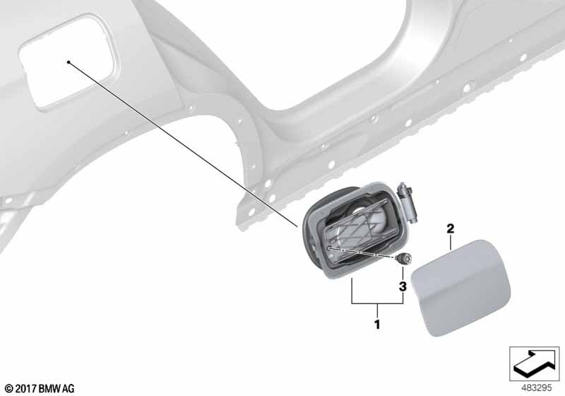 Заслонка заливного отверстия