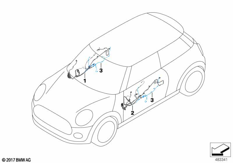 Жгут проводов двери