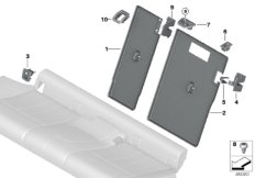 Накладки подушки заднего сиденья