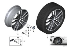 BMW л/с диск сдвоенные спицы 698M - 19"