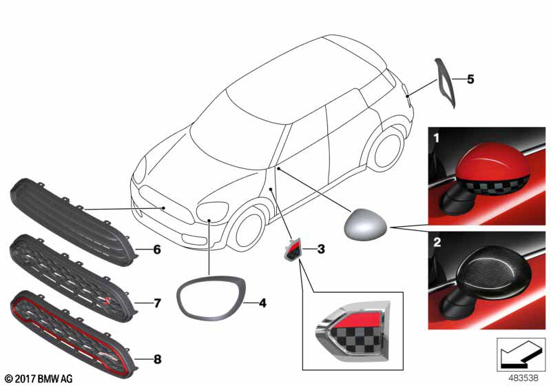 JCW аэродинам.принадлежности - F60