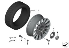 Колесо с легкоспл.диском BMW Styling 679