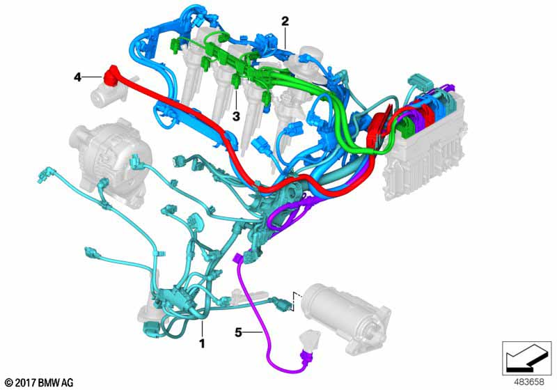 жгут проводов двигателя
