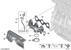 Выпускной коллектор-рециркуляция ОГ
