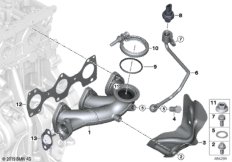 Выпускной коллектор-рециркуляция ОГ
