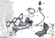 Выпускной коллектор-рециркуляция ОГ