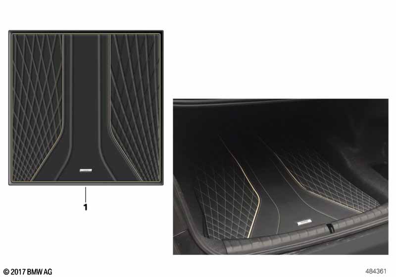 Коврик по форме багажника Exklusiv