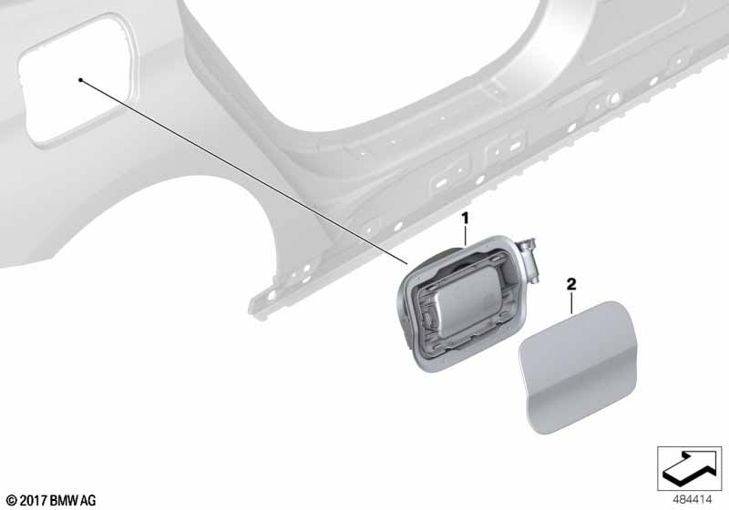 Заслонка заливного отверстия