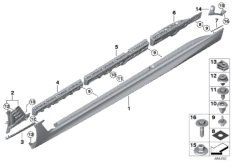 Накладка M порог / арка колеса