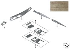 Индивид.отделка деревом Sen-hellbraun