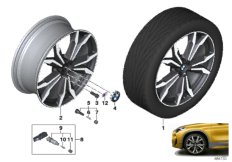 BMW кол.с л/с д.М сдв.спицы 717M - 20"