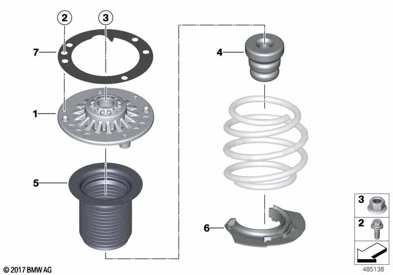 F20 / F30 / F34 / F34N / F30N Устан.комплект. амортизац.стойка Пд M8