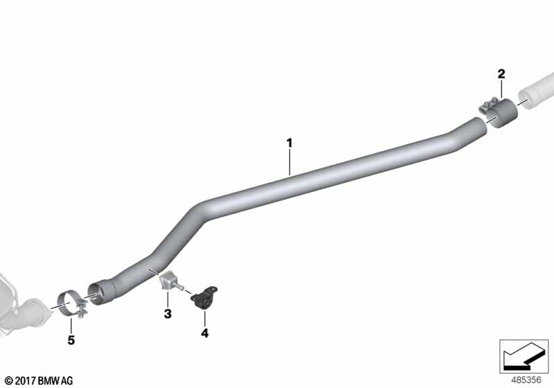 Катализатор/передний доп.глушитель