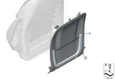 Накладки спинки переднего сиденья