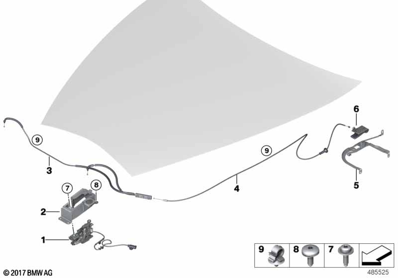 Капот/система замков