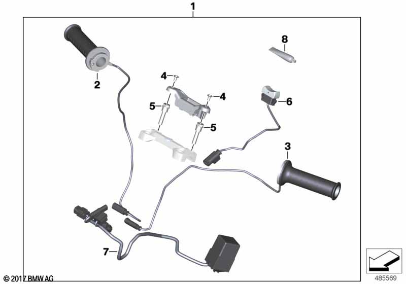 K02/K03 Комплект системы обогрева ручек G310R/G310GS