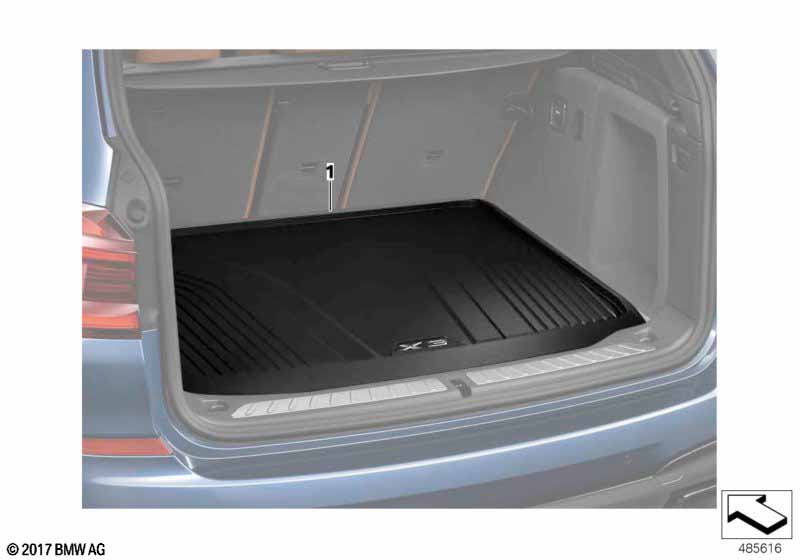 Фасонный коврик для багажника