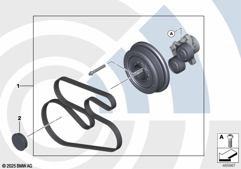N57 ремкомплект ременного привода