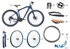 BMW зап.части Cruise Bike синий 2412305