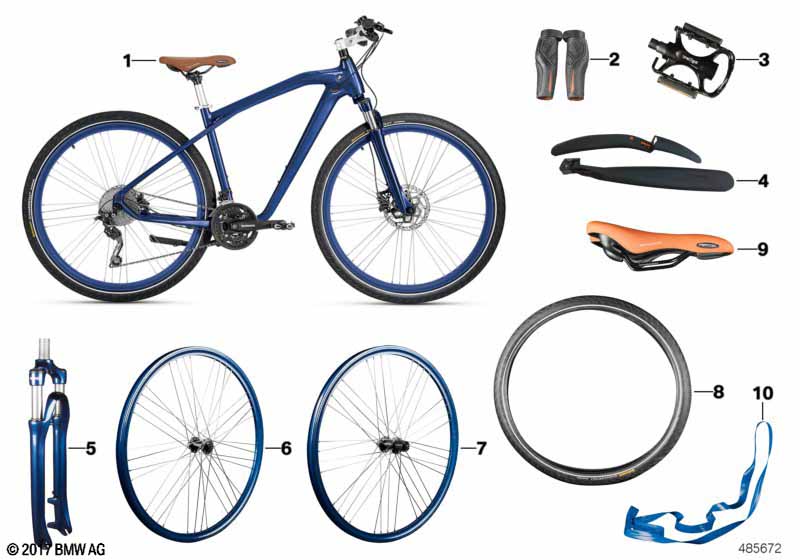 BMW зап.части Cruise Bike синий 2412305