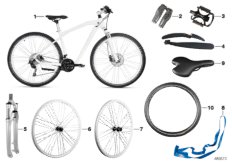 BMW зап.части-Cruise Bike белый 2412308