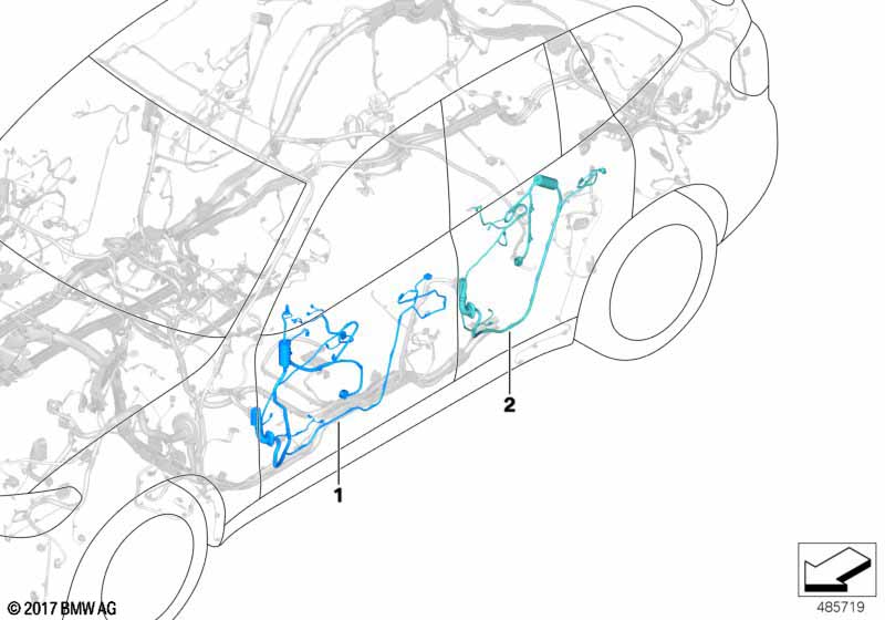 Жгуты проводов двери