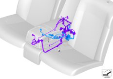 Жгут пров.центр/консоль задн.части сал.