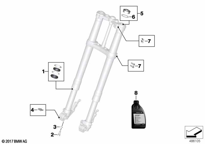 Сервисное обслуживание телескопич.вилка
